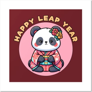 Leap year panda Posters and Art